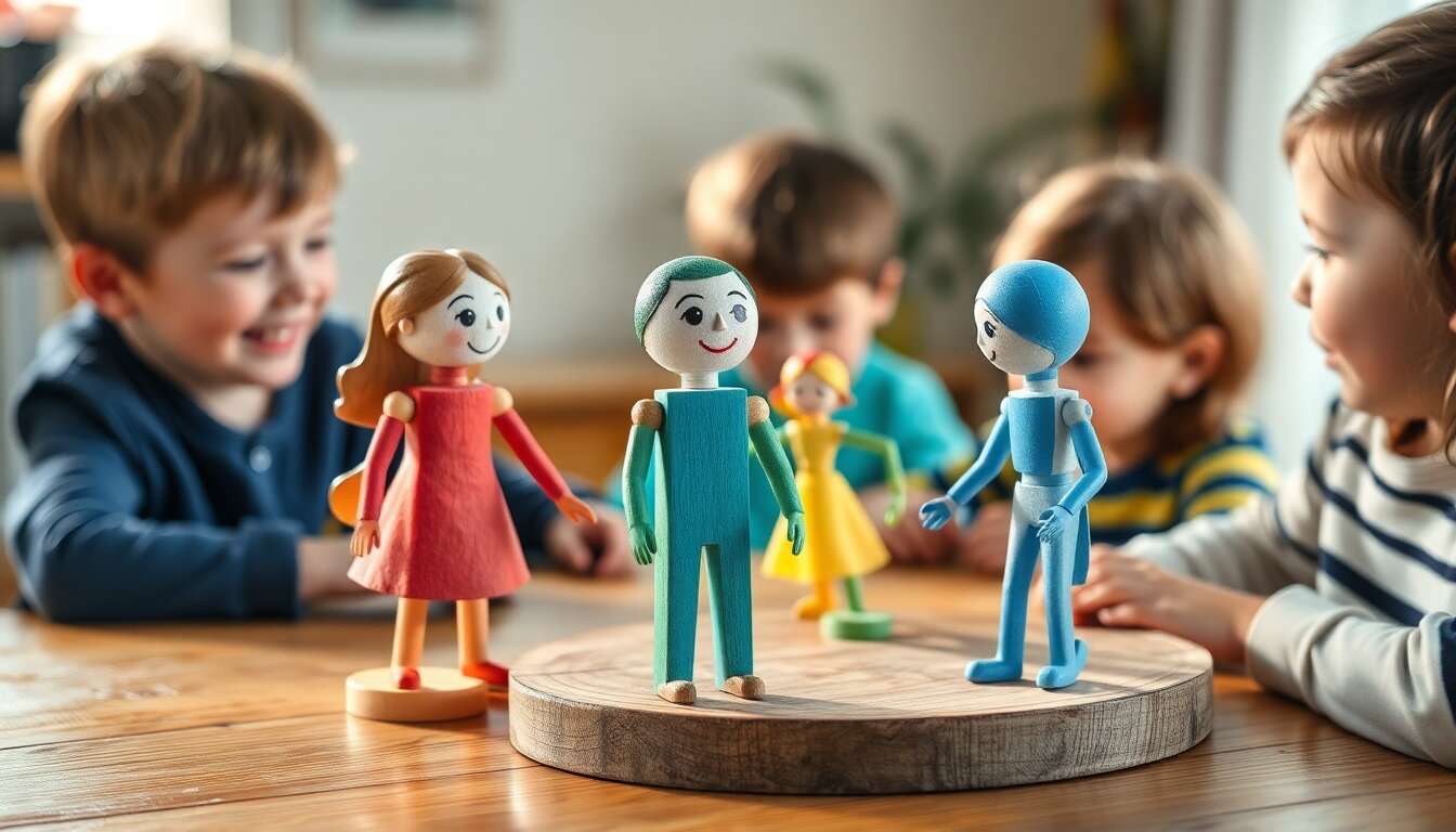 Marionnettes à main, le jeu qui stimule l'imagination des enfants de 4 ans