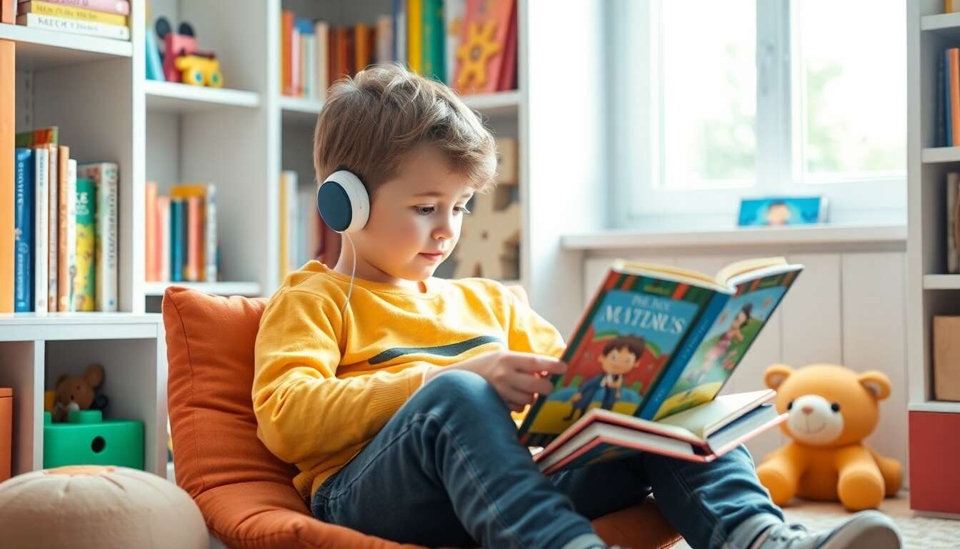 Livres audio pour enfants, une activité passionnante pour les enfants âgés de 4 an