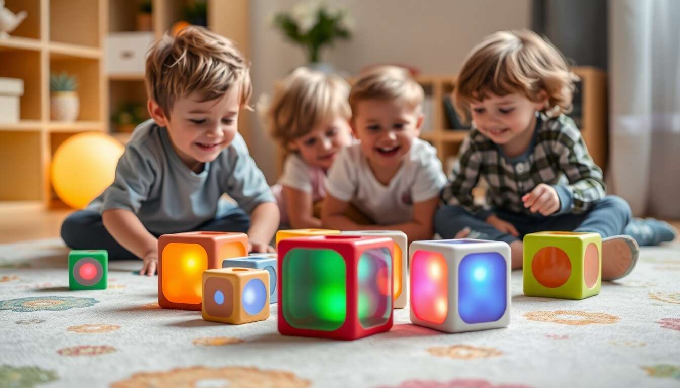 Cubes sensoriels et tactiles : le jouet éducatif à offrir aux enfants âgés de 4 ans