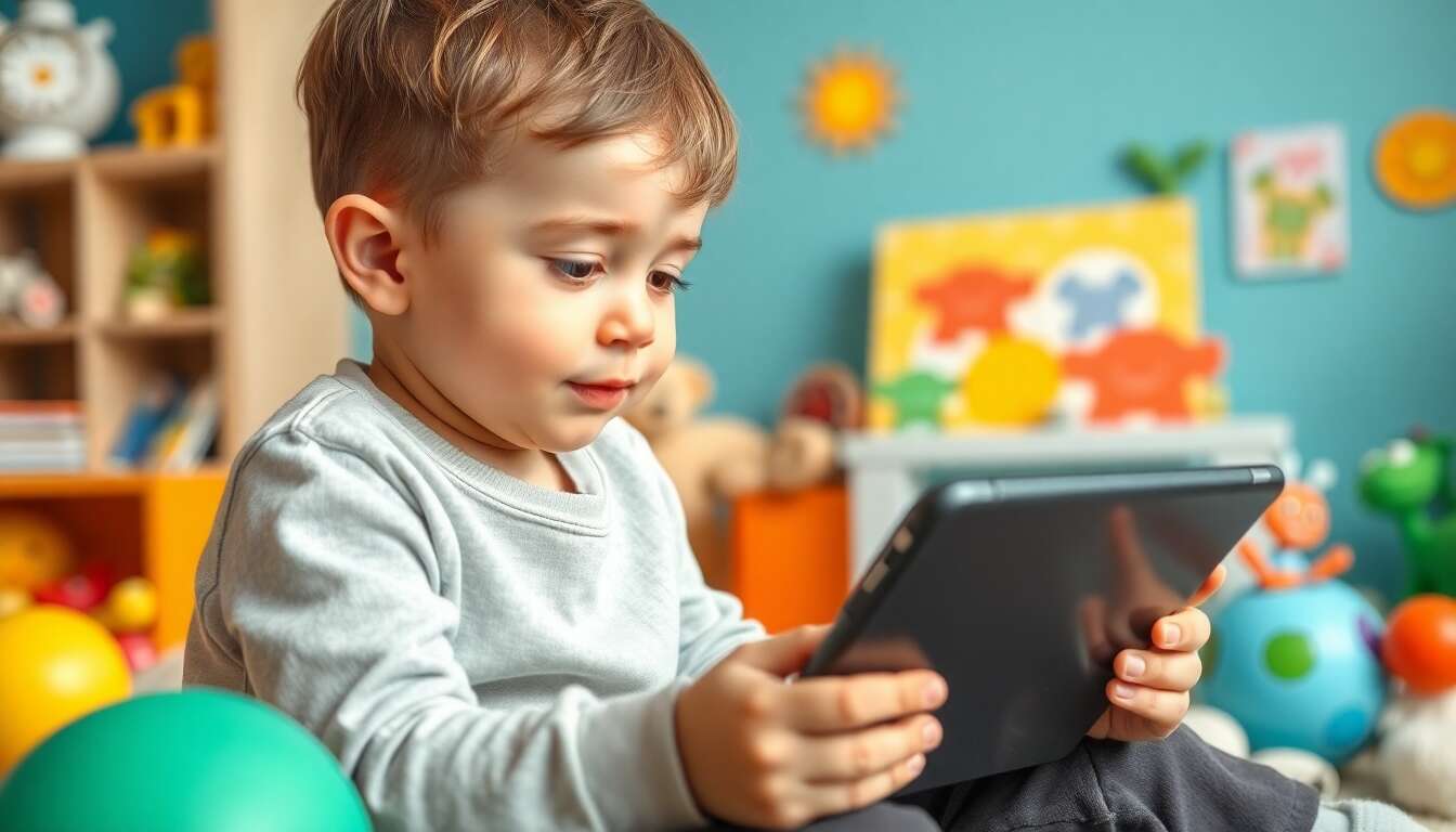 Tablettes éducatives, un choix numérique intelligent pour un enfant âgé de 4 ans