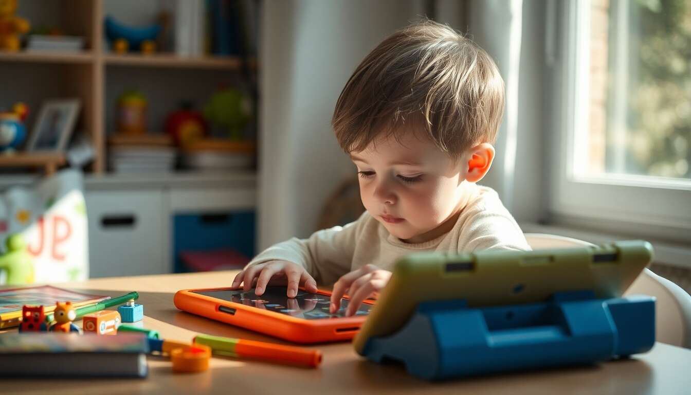 Tablettes éducatives, un cadeau tech pour un enfant âgé de 4 ans