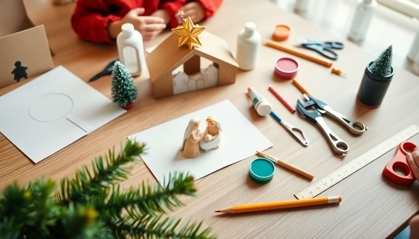 Bricolage de Noël : fabriquez une Crèche avec Votre Enfant