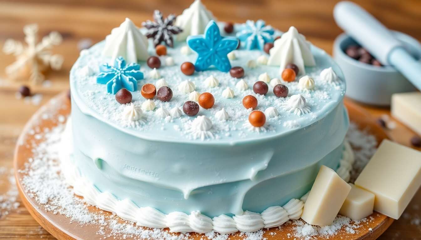 Gâteau Bonhomme d'Hiver pour Enfants de 3 à 7 Ans