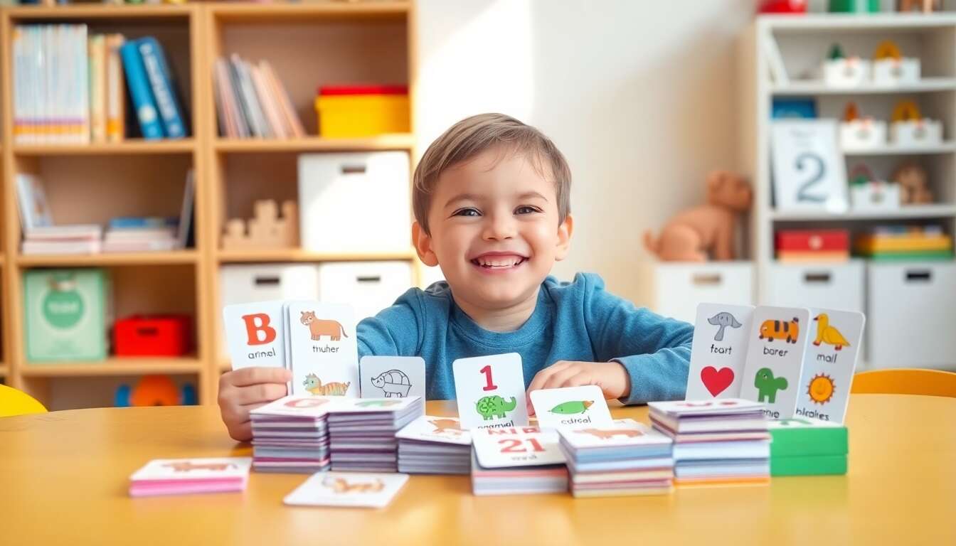 Cartes éducatives, le meilleur moyen d'apprendre tout en s'amusant pour les enfants âgés de 6 ans
