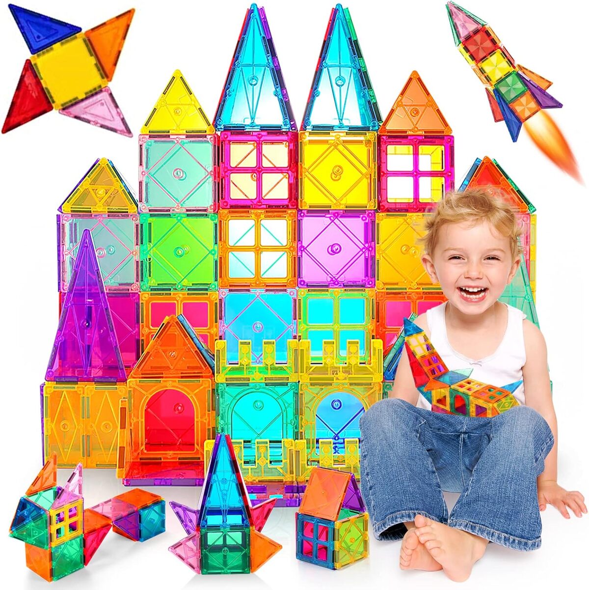 Test des blocs magnétiques aimantés STEM pour enfants