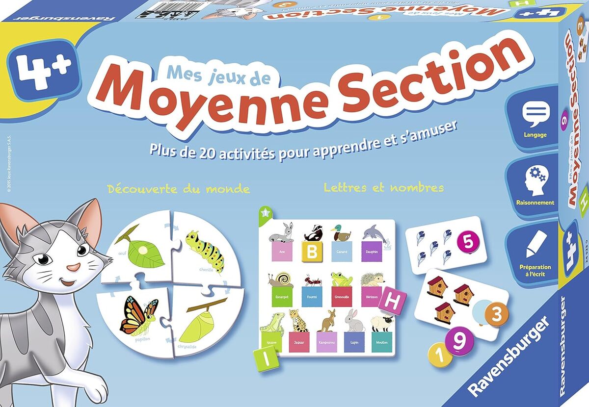 Test du coffret éducatif Ravensburger 24523 : mes jeux de moyenne section