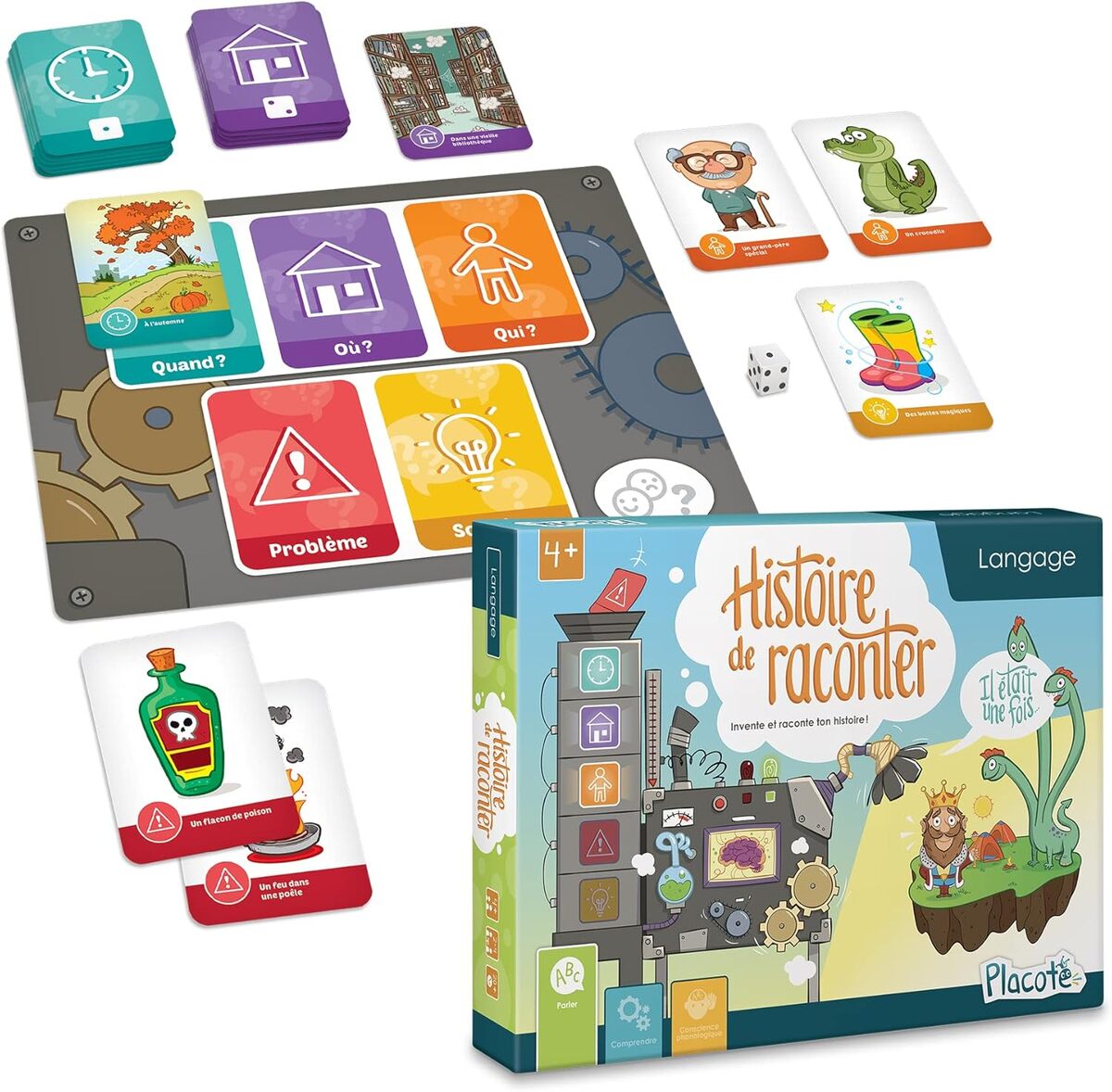 Test du jeu éducatif Placote : histoire de raconter pour enfants 4-8 ans