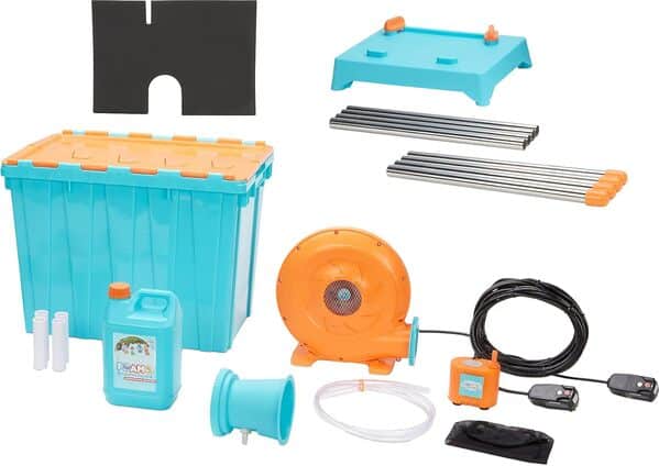 little tikes FOAMO – Machine à Mousse – Contient Une Solution moussante, 1 Pompe à Eau, souffleur & + - Parfait pour Les Jeux, Anniversaires & Vacances – Facile à Laver, à Installer – 3 Ans +