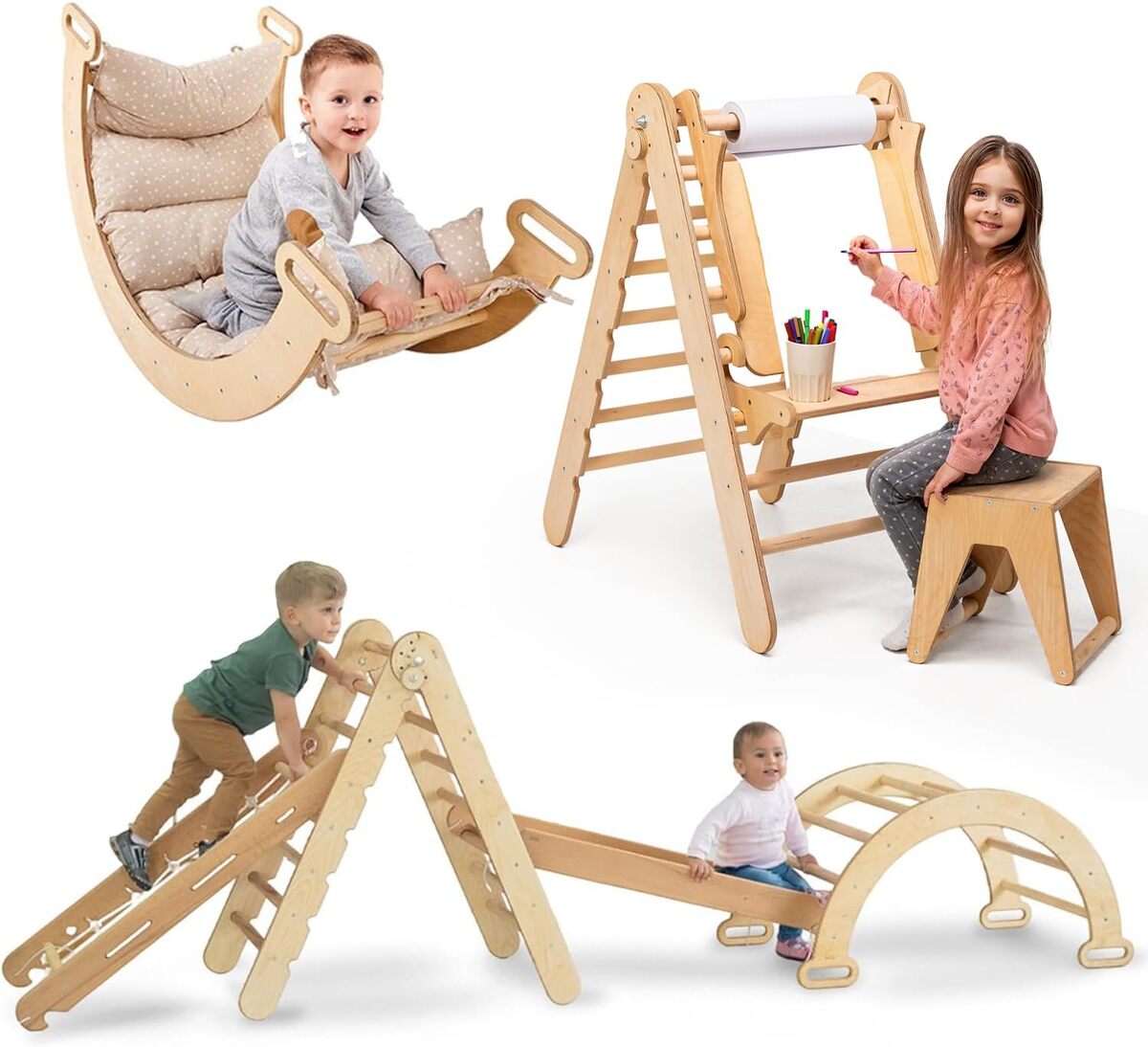 Test : cadre d'escalade 6-en-1 pour enfants Montessori