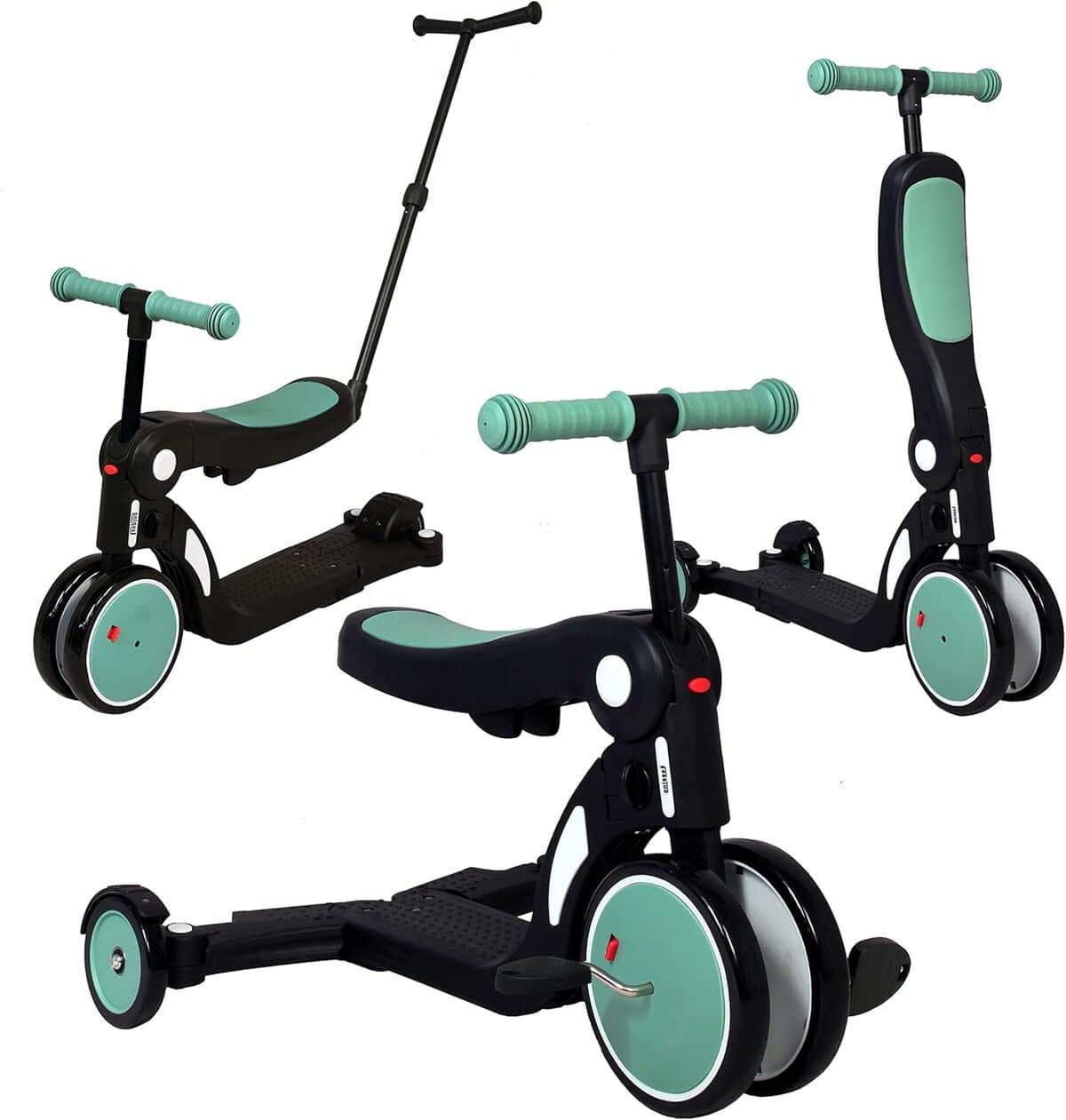 Test de la draisienne évolutive Looping SCOOTIZZ 5 en 1, vert amande