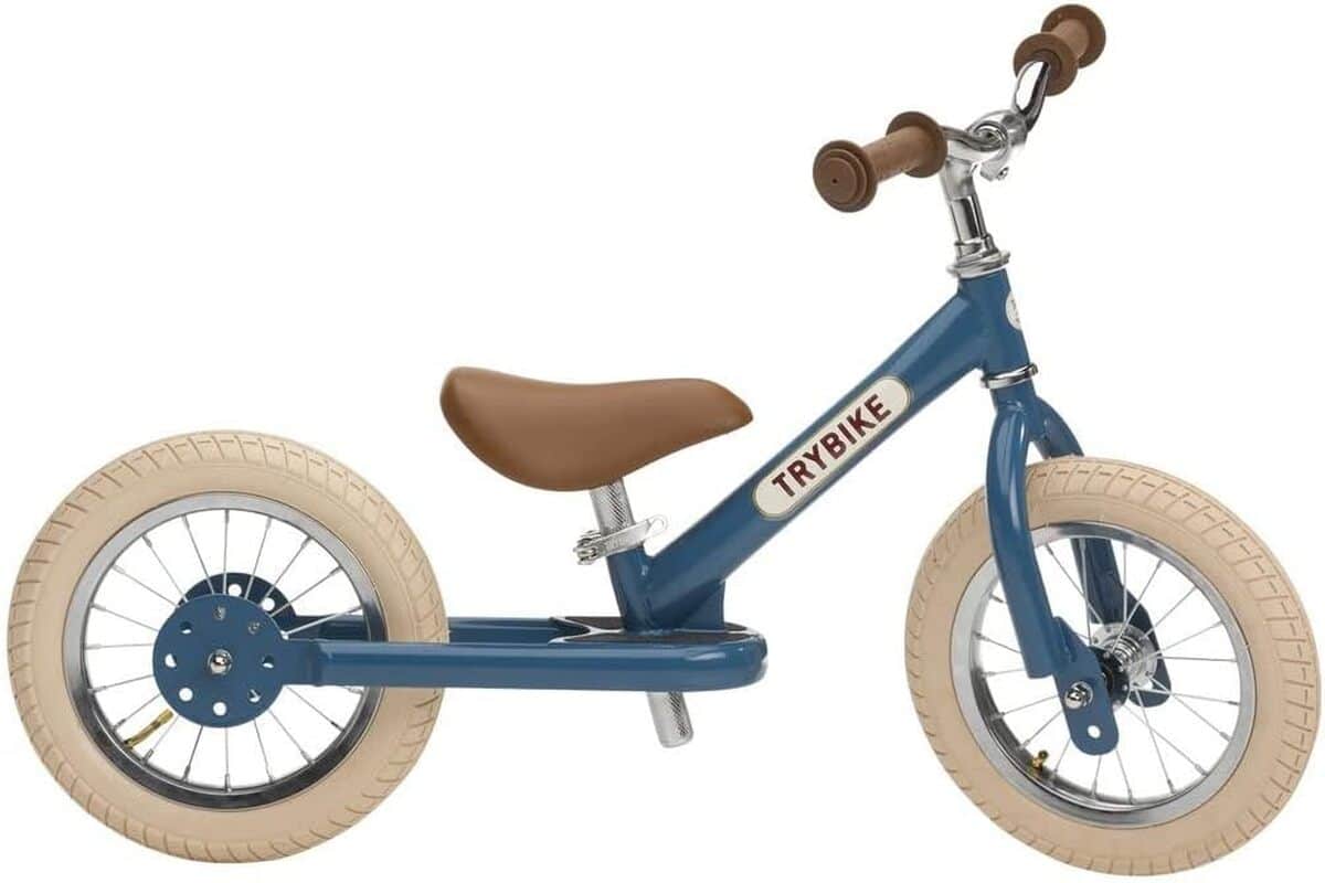 Test de la draisienne Trybike Steel Blue Vintage Edition