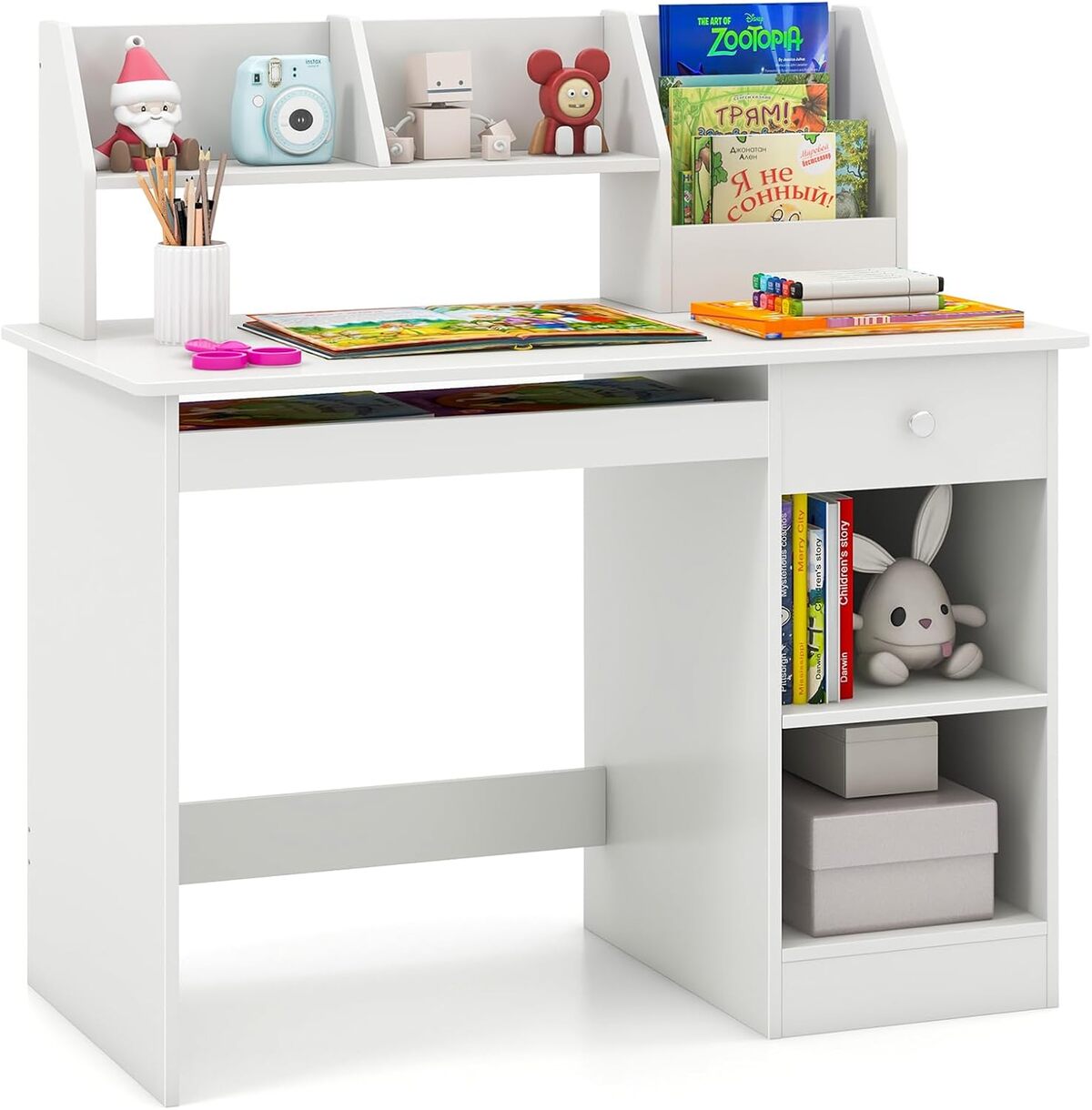 Test du bureau enfant Goplus 3 en 1 avec tiroir et étagères