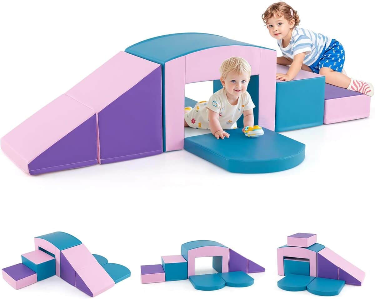 Test du parcours de motricité Goplus pour bébé (7 pcs)