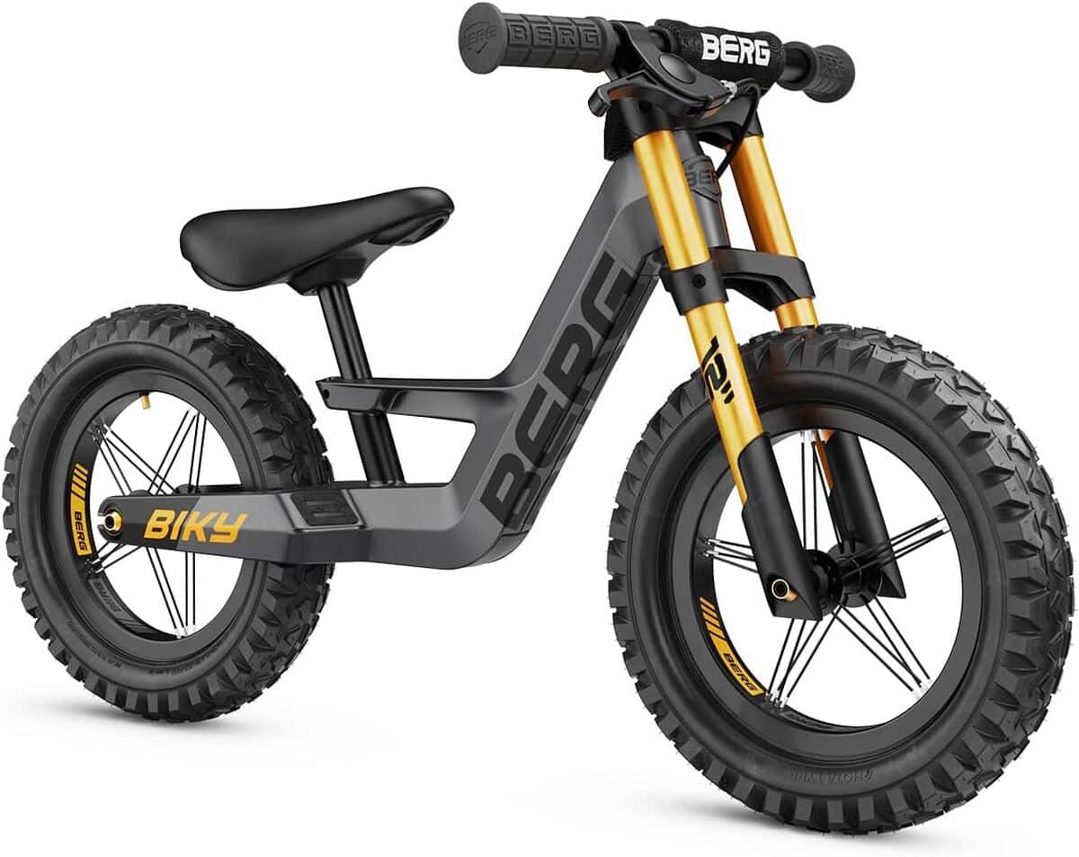 Test du vélo d'équilibre Berg Biky Cross frein à main