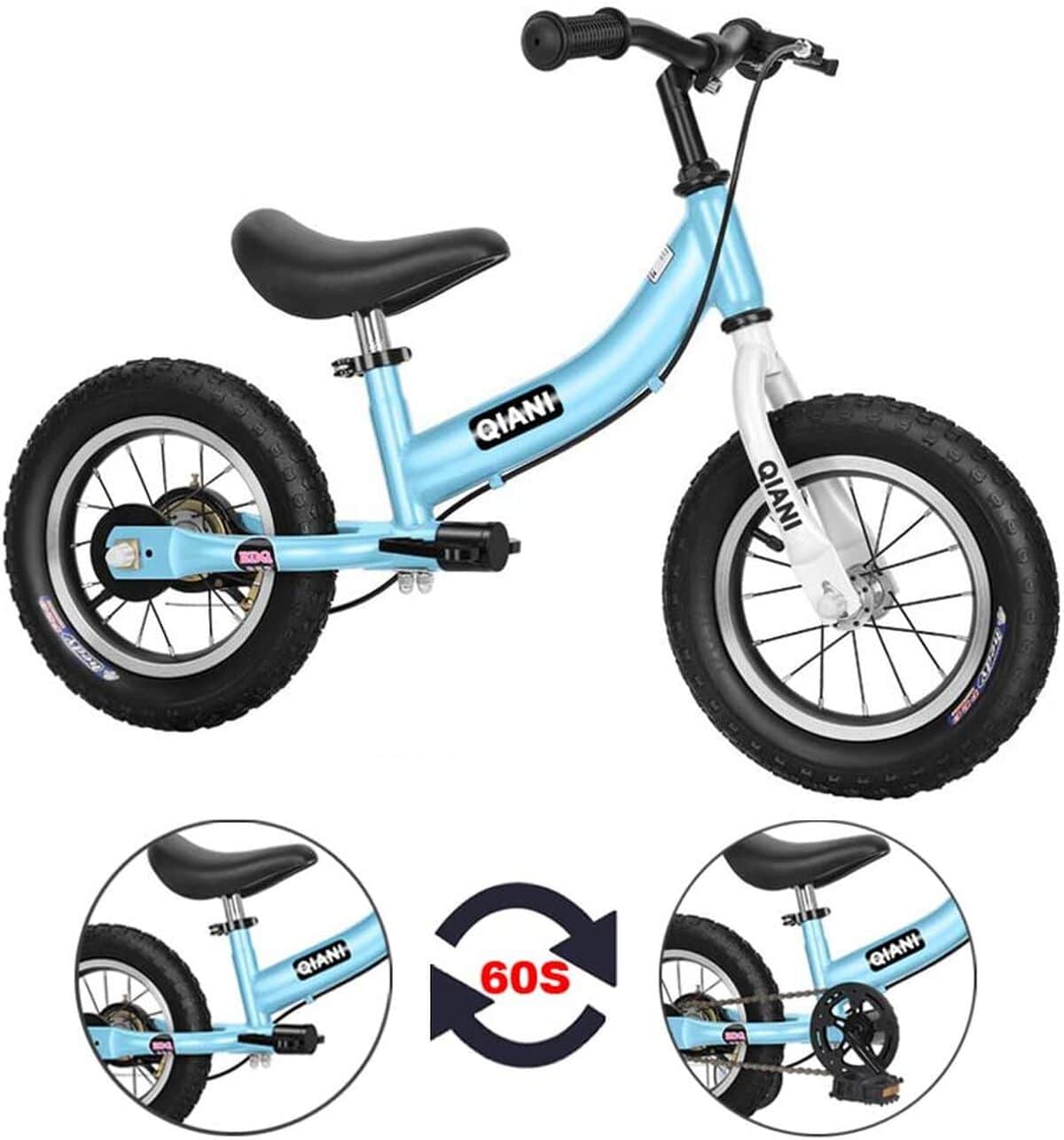 Test : qiani vélo 2 en 1 pour enfants 2-7 ans