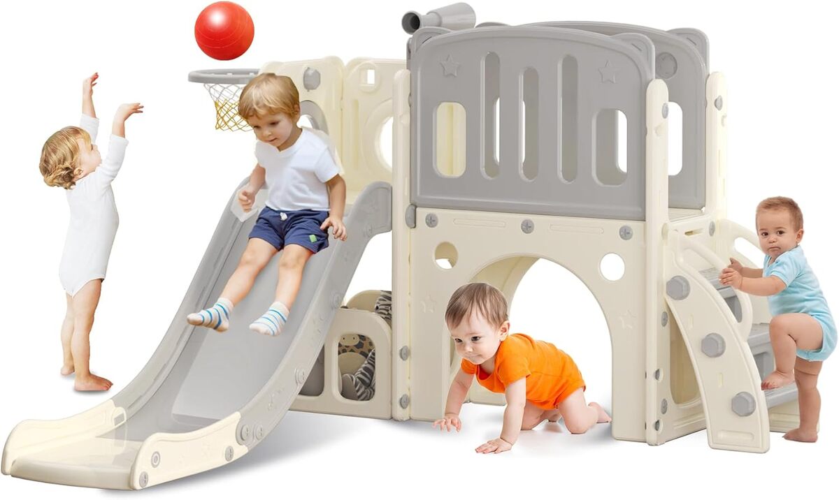 Test : toboggan hoopyosms multi-activités pour tout-petits
