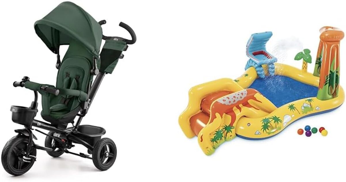 Test : tricycle évolutif Kinderkraft Aveo & aire de jeux Intex Jurassique