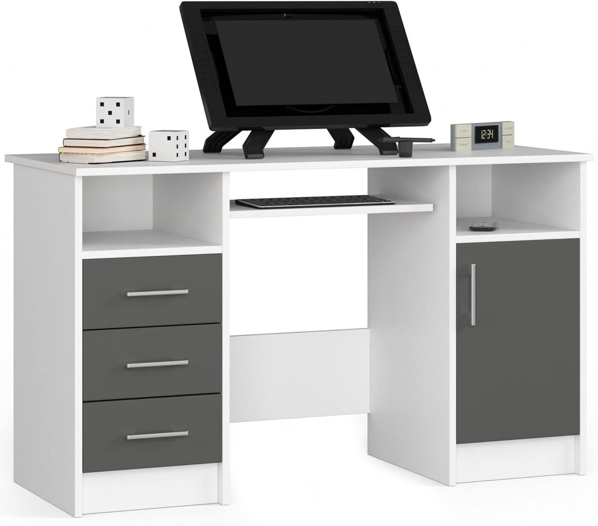 Test bureau AKORD Ana : design fonctionnel et pratique avec tablette pour clavier