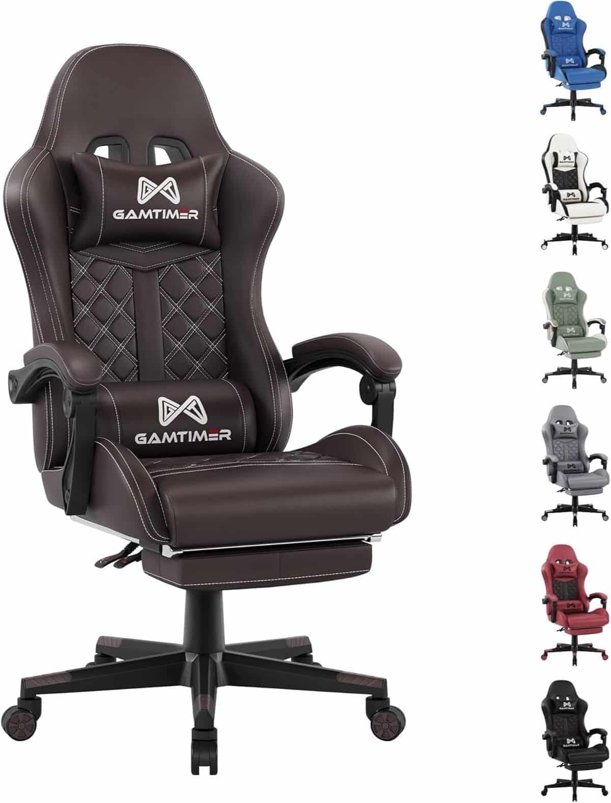 Test de la chaise de jeu Gamtimer avec repose-pieds et support lombaire