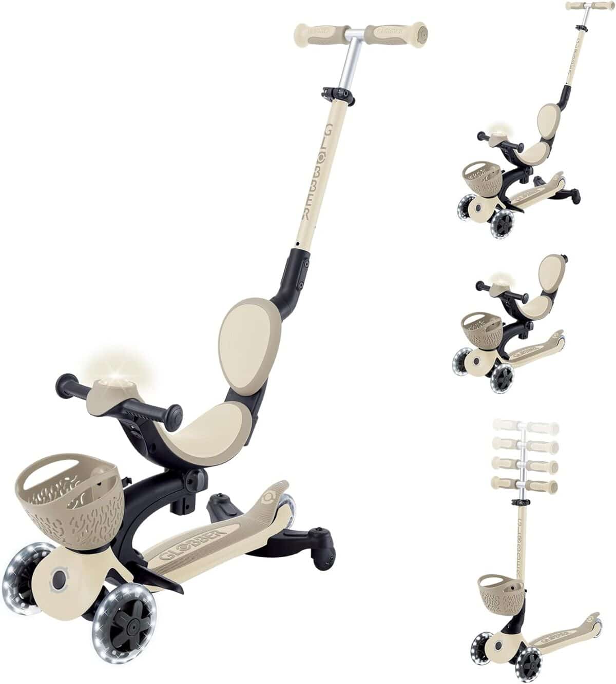 Test de la trottinette évolutive Globber GO•UP Baby 360 Lights pour enfants