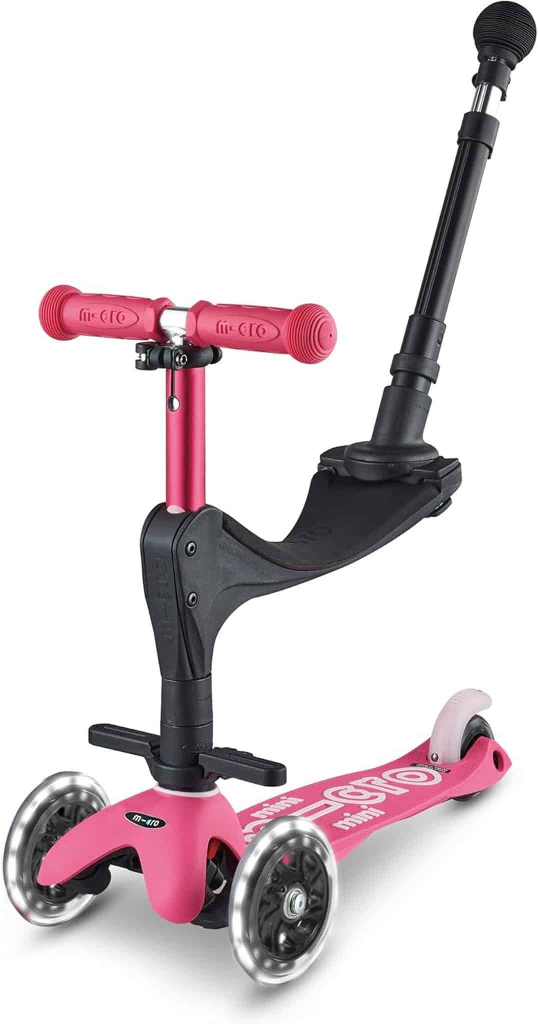 Test de la trottinette Micro Scooters Mini Deluxe 3 en 1 : roues LED et fun assuré pour les 3-5 ans