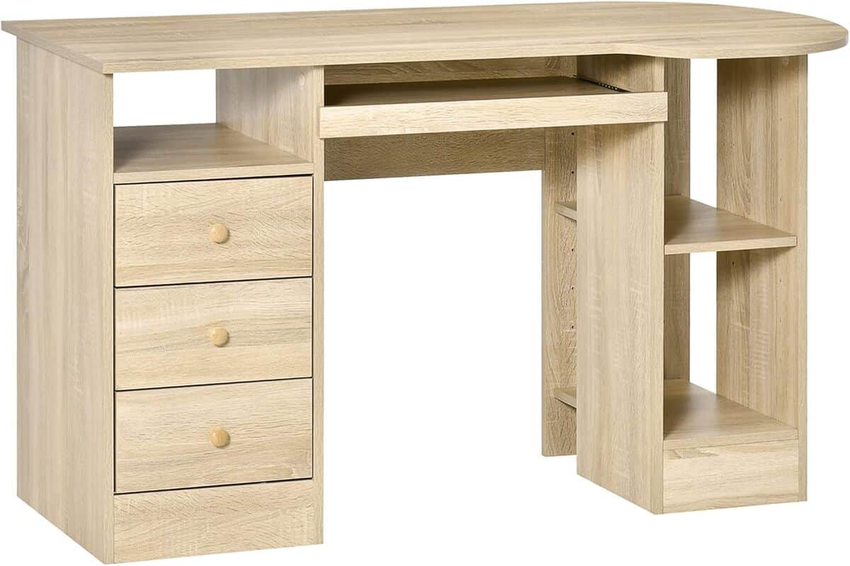 Test du bureau PC HOMCOM avec étagères et tiroirs pour enfant
