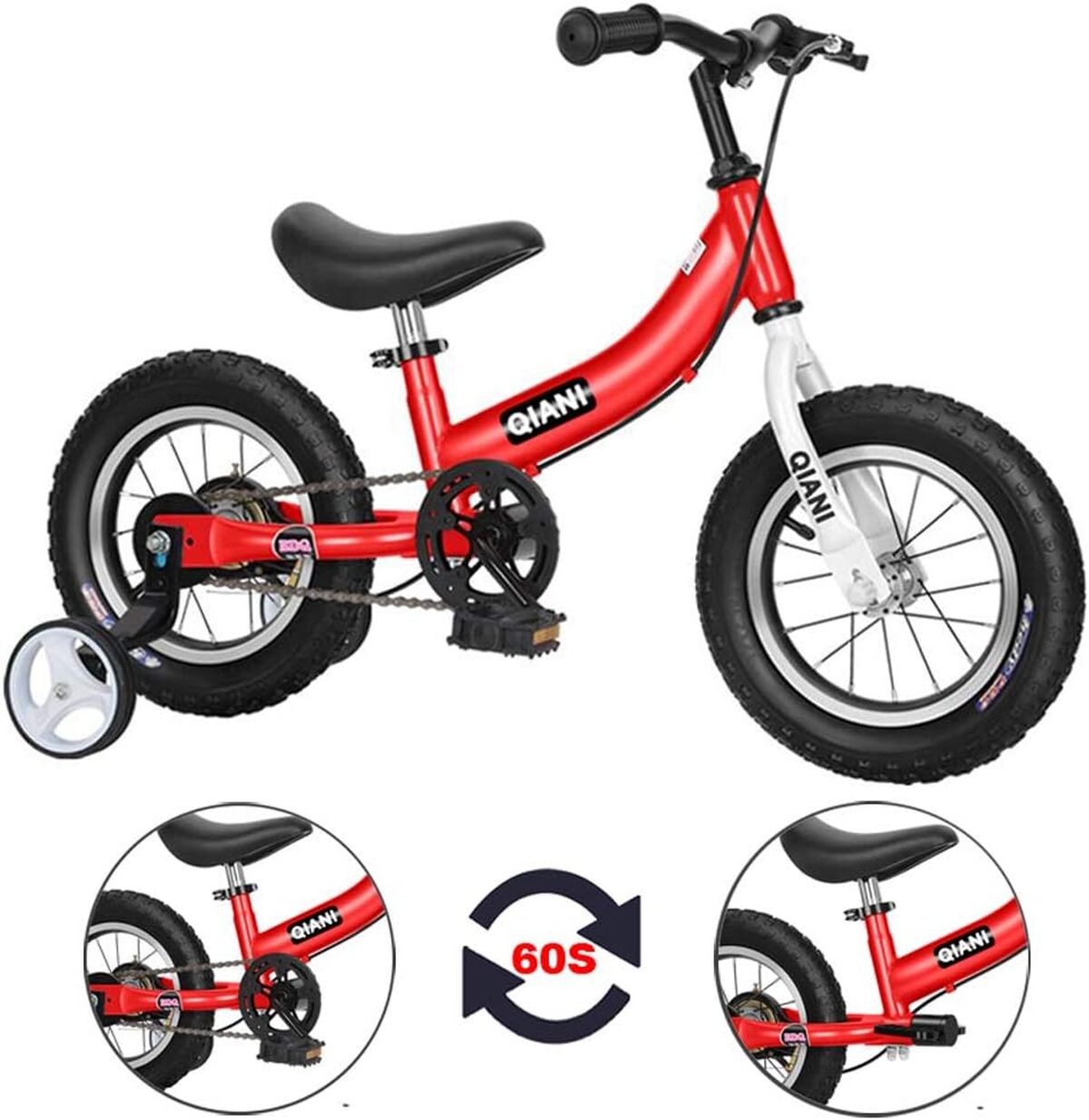 Test du vélo d'équilibre 2 en 1 Qiani pour enfants