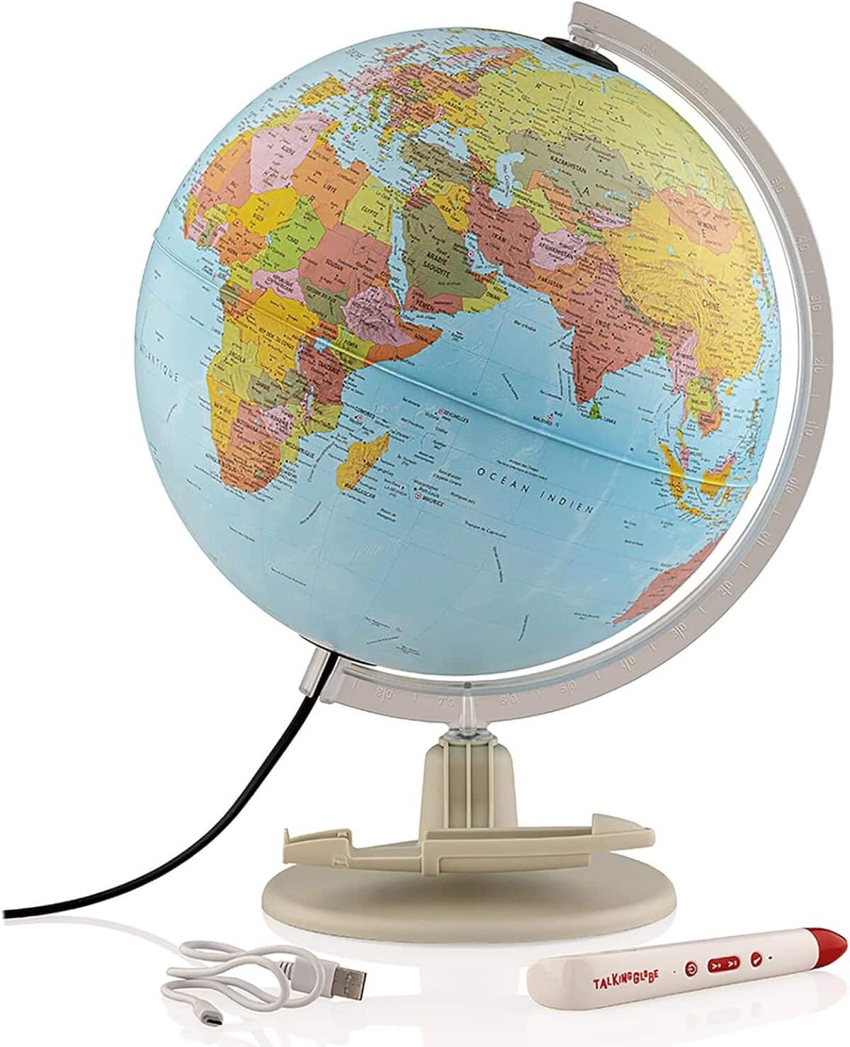 Test : globe interactif Tecnodidattica Parlamondo lumineux et musical