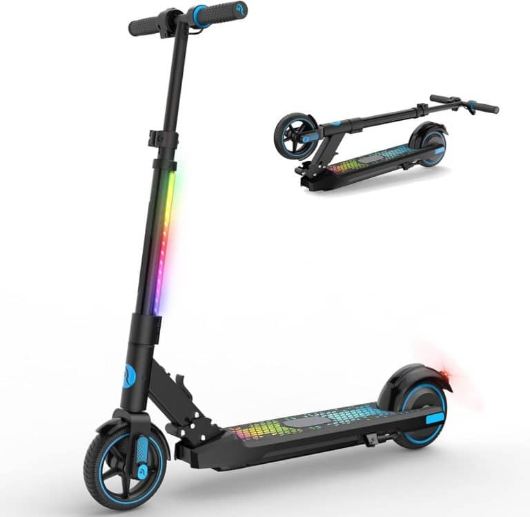 Trottinette Enfant Pliable Avec Roues LED Lumineuses – Scooter Garçons Filles 3-16 Ans, Guidon Réglable 4 Hauteurs