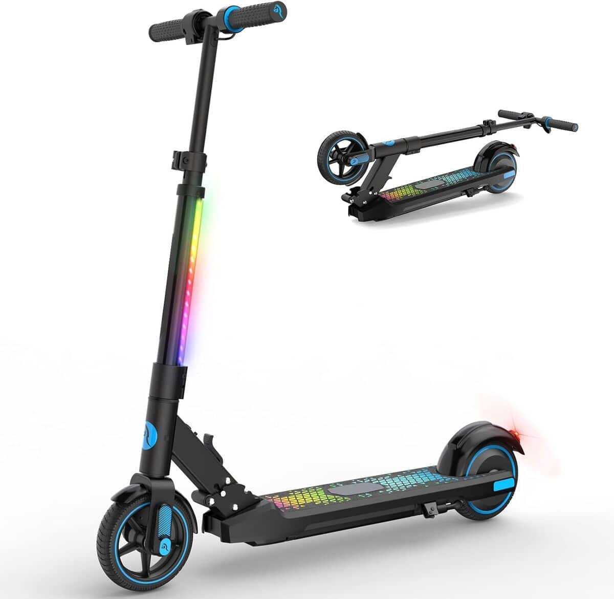Test : trottinette électrique enfant E-Scooter pliable avec LED