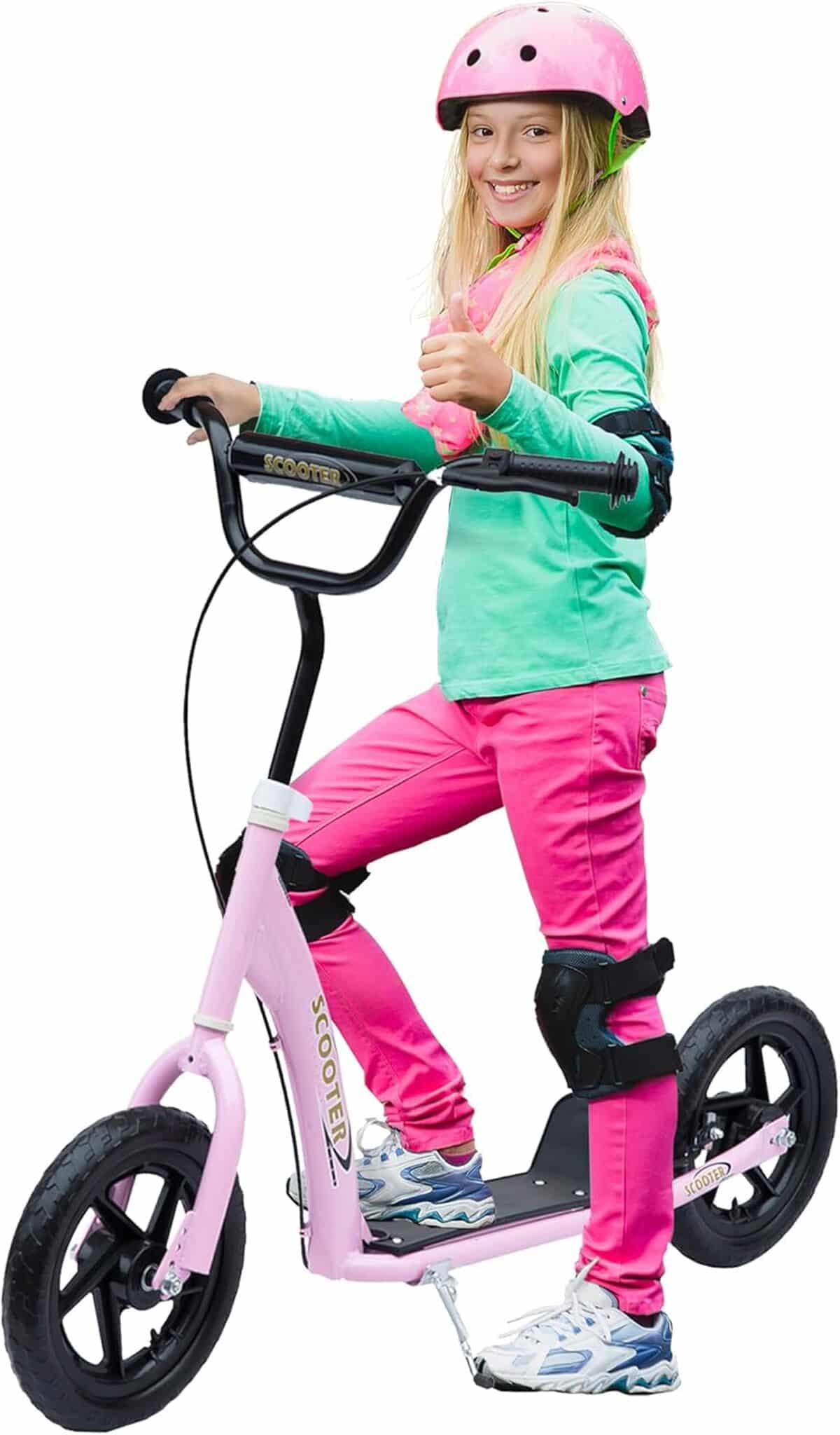 Test : trottinette enfant HOMCOM guidon réglable et pneus 30 cm