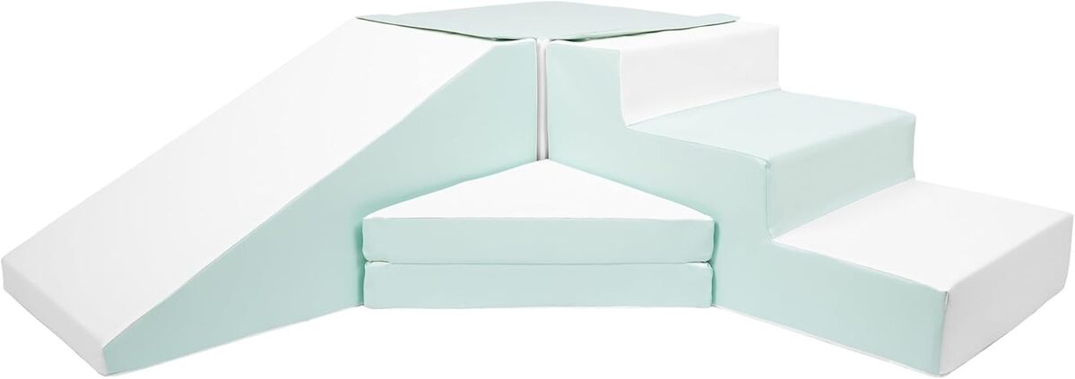 Test : blocs de construction en mousse Velinda Blanc Menthe