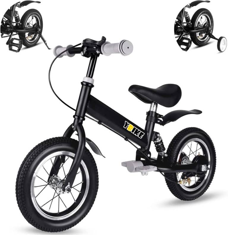Draisienne 2 En 1 En Bois Rouge – Vélo équilibre Avec Siège Amovible, Charge 30kg, Direction 135°