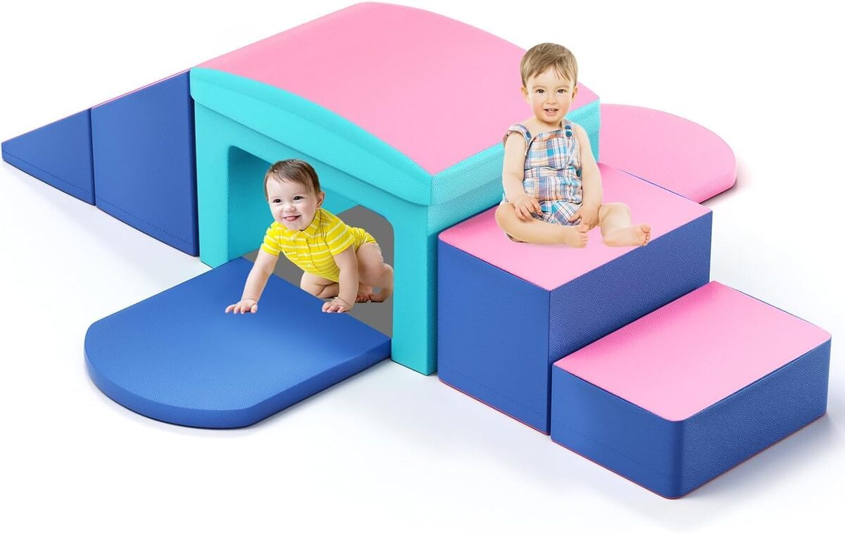Test des blocs d'escalade en mousse JM322 pour enfants