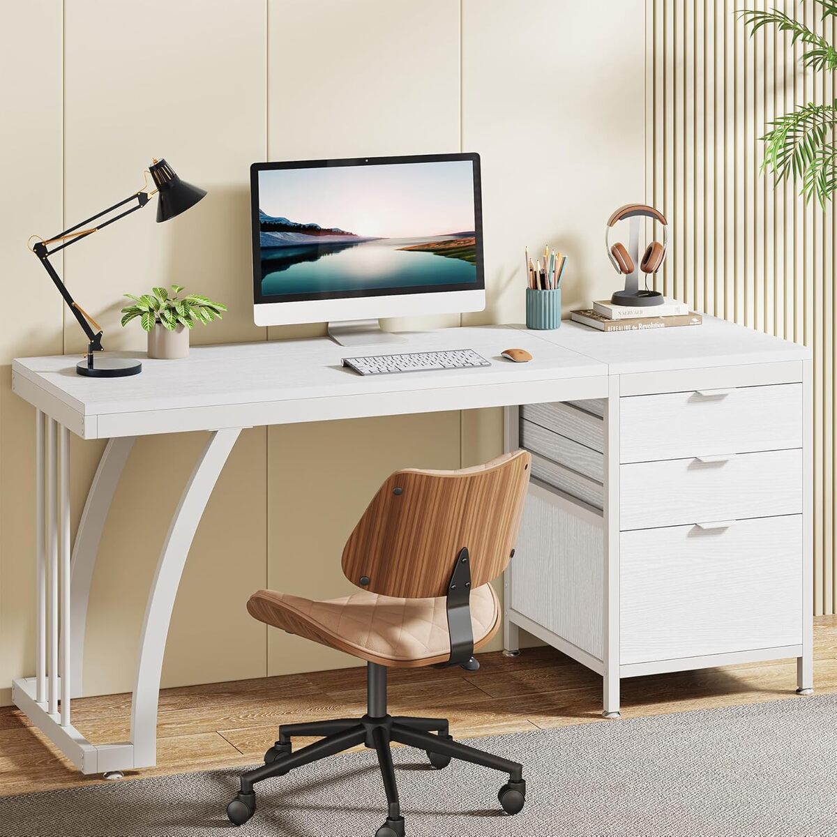 Test du bureau Tribesigns industriel 150 cm avec tiroirs