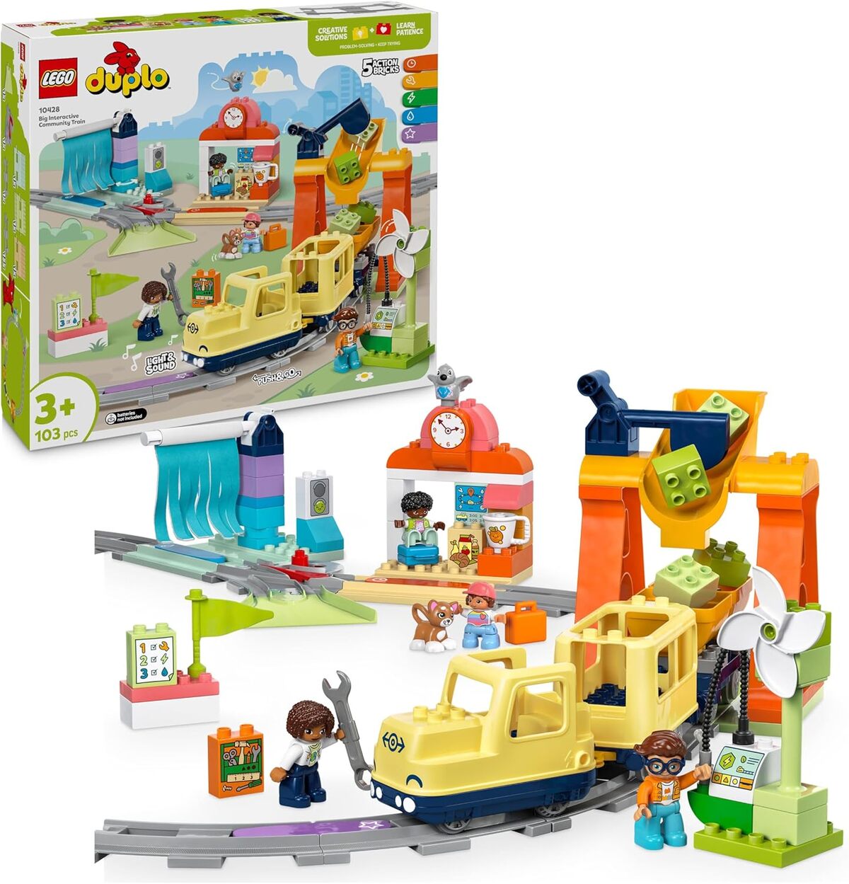Test du LEGO Duplo 10428 : le grand train interactif pour tout-petits