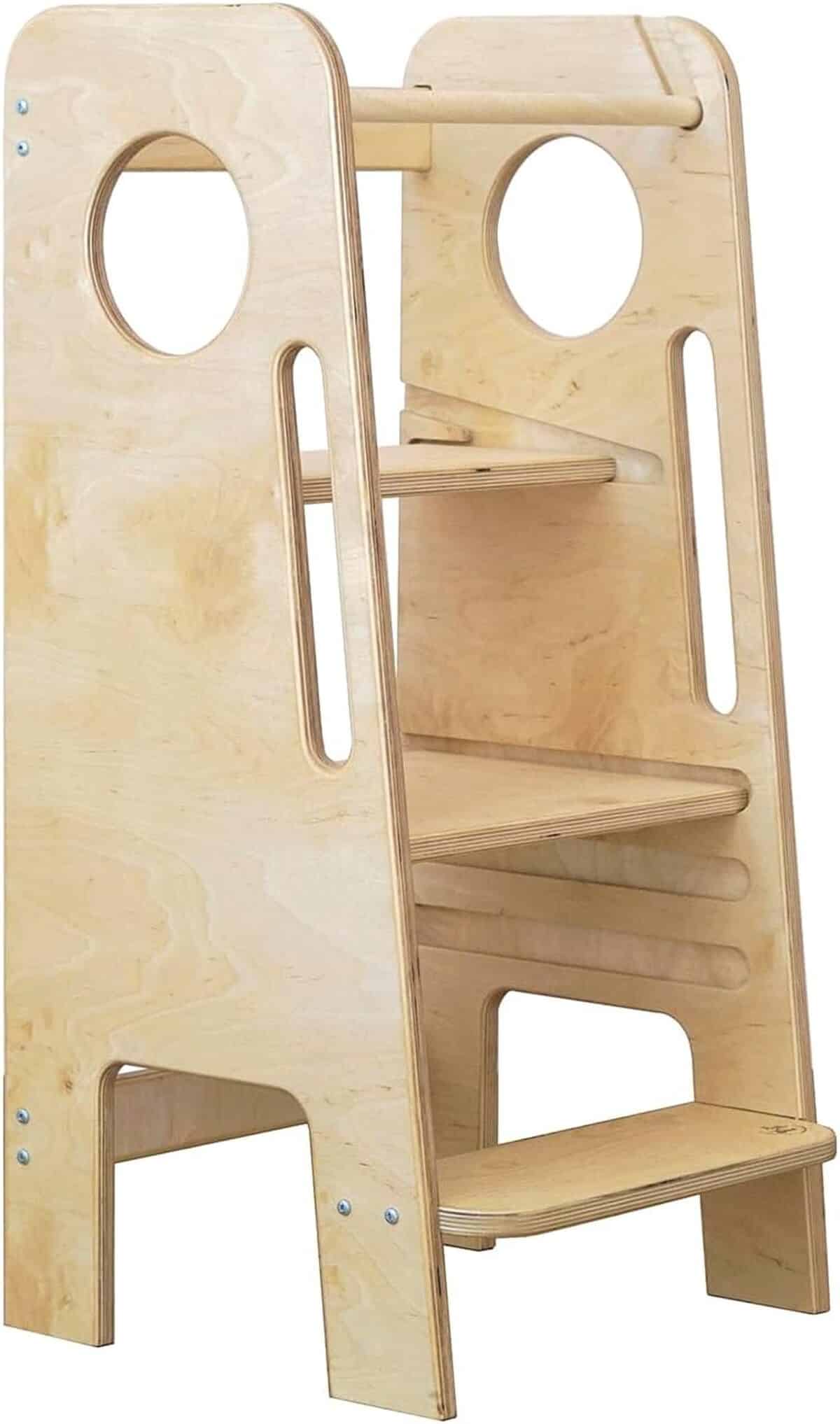 Test : tour d'apprentissage Montessori Frutti di Bosco en bois de bouleau