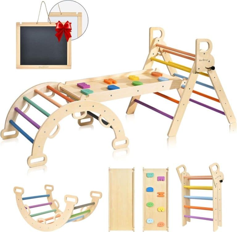 7 en 1 Triangle Escalade Montesorri pour Enfants 1 Ans+, Rampe, Corde 7 en 1 Triangle Escalade Montesorri pour Enfants 1 Ans+, Rampe, Corde