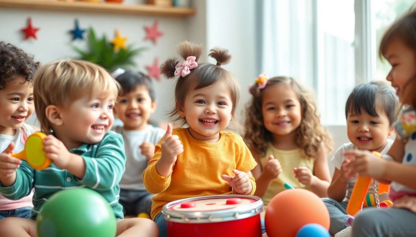 Test éveil musical et sensoriel pour les 2/3 ans