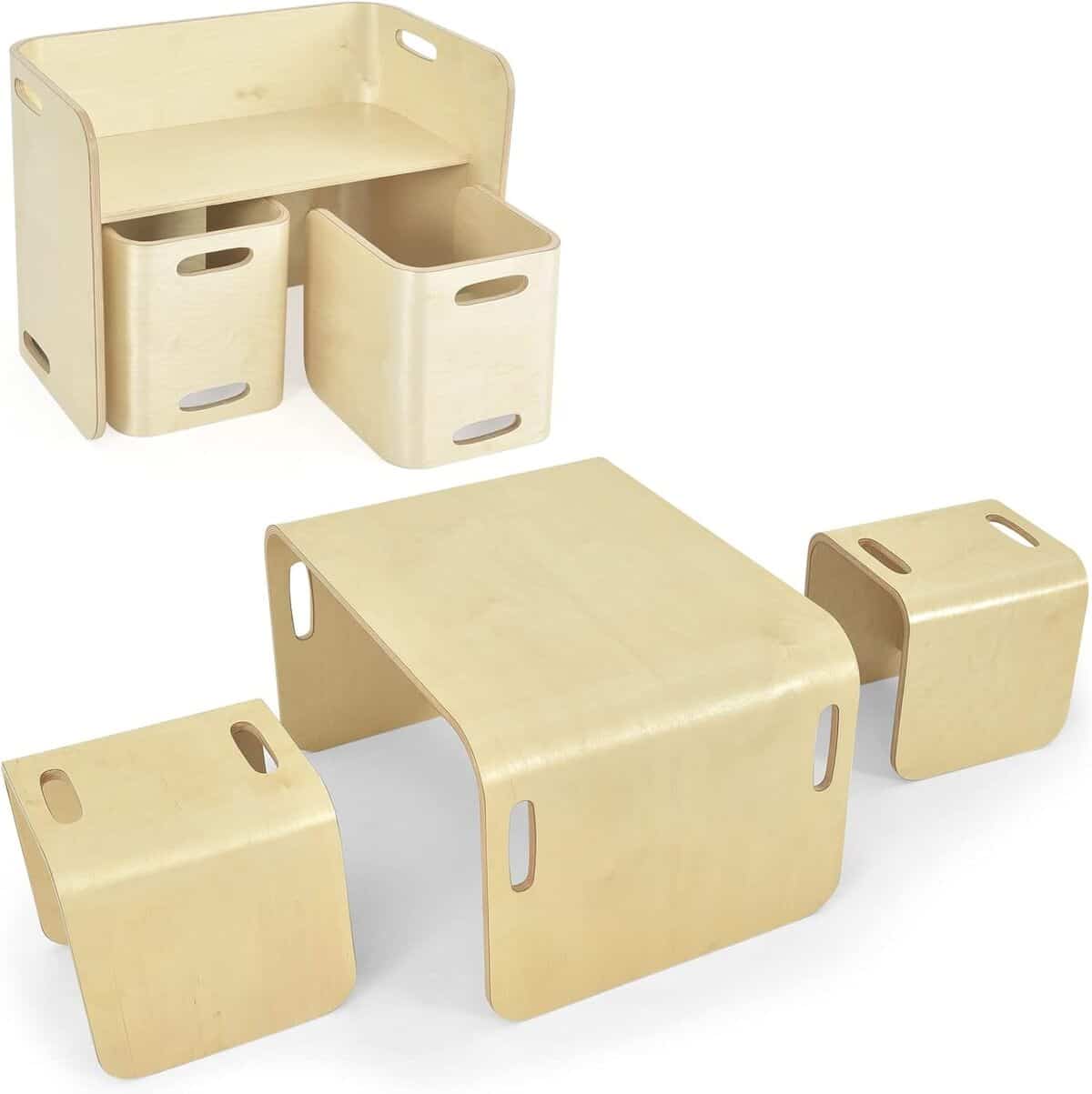 Test de l'ensemble table et chaises LIFEZEAL pour enfants