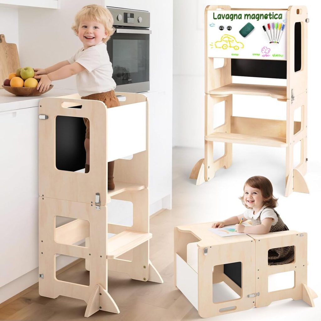 Test de la tour montessorienne 4 en 1 pour enfants
