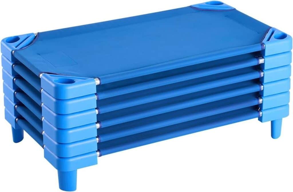 Test : lit de sieste VEVOR pour enfant, 6 pcs, bleu