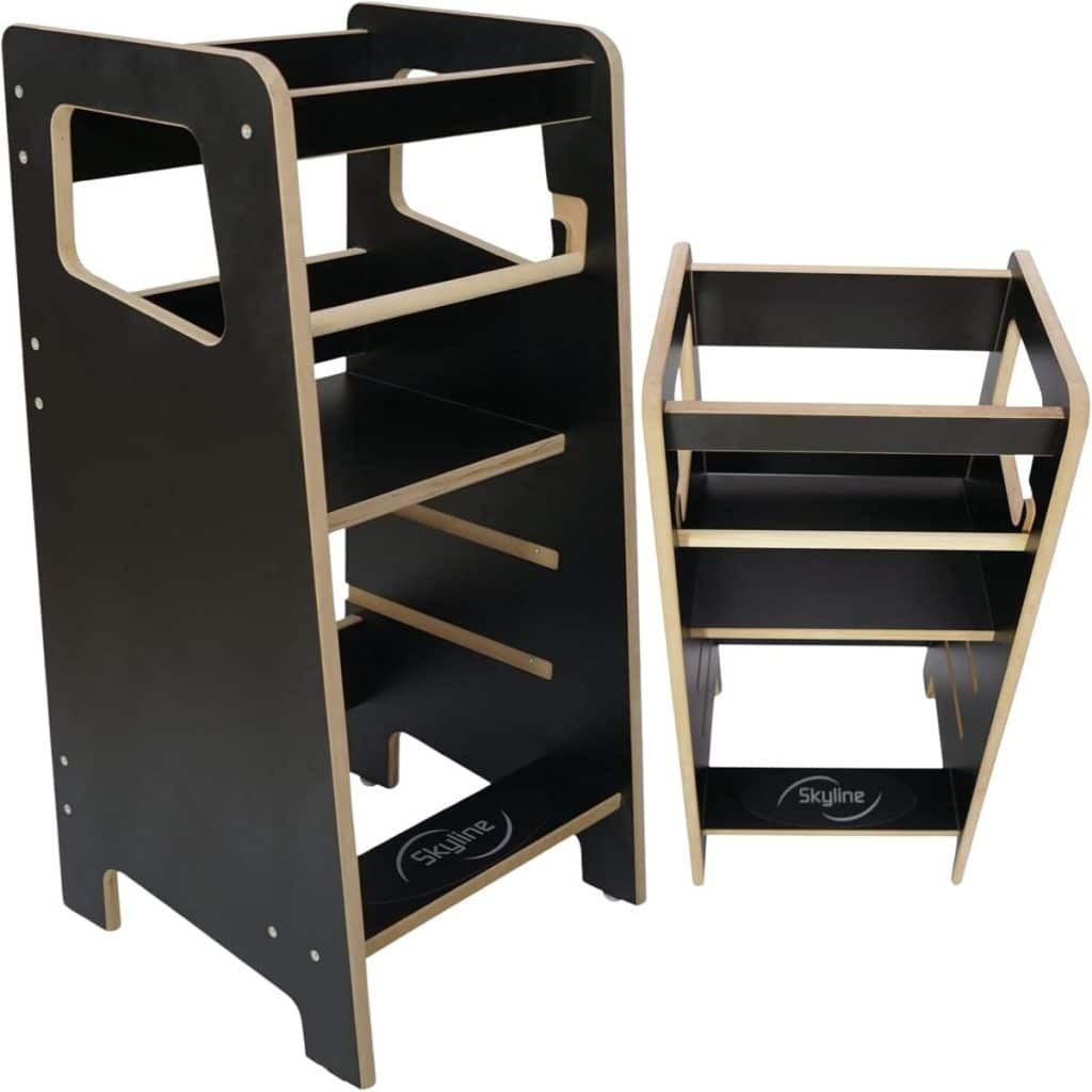 Test Skyline tour d'apprentissage pliable noire Montessori