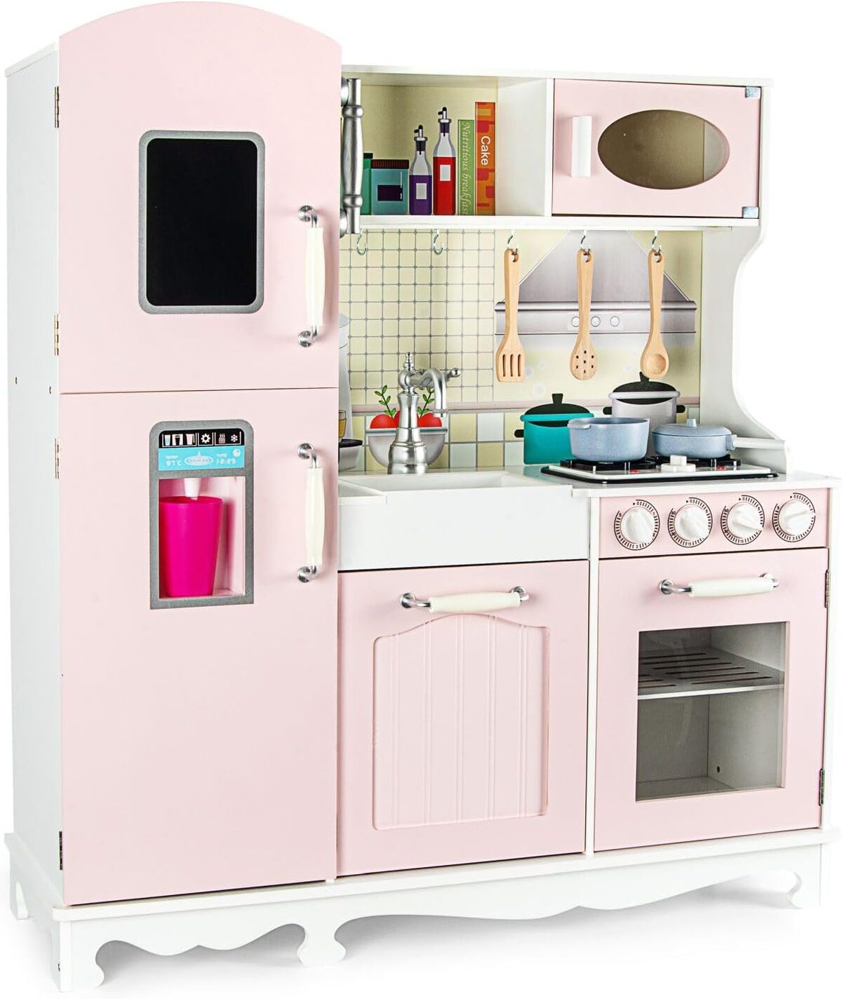 Test de la cuisine en bois Leomark Rose Vintage pour enfants