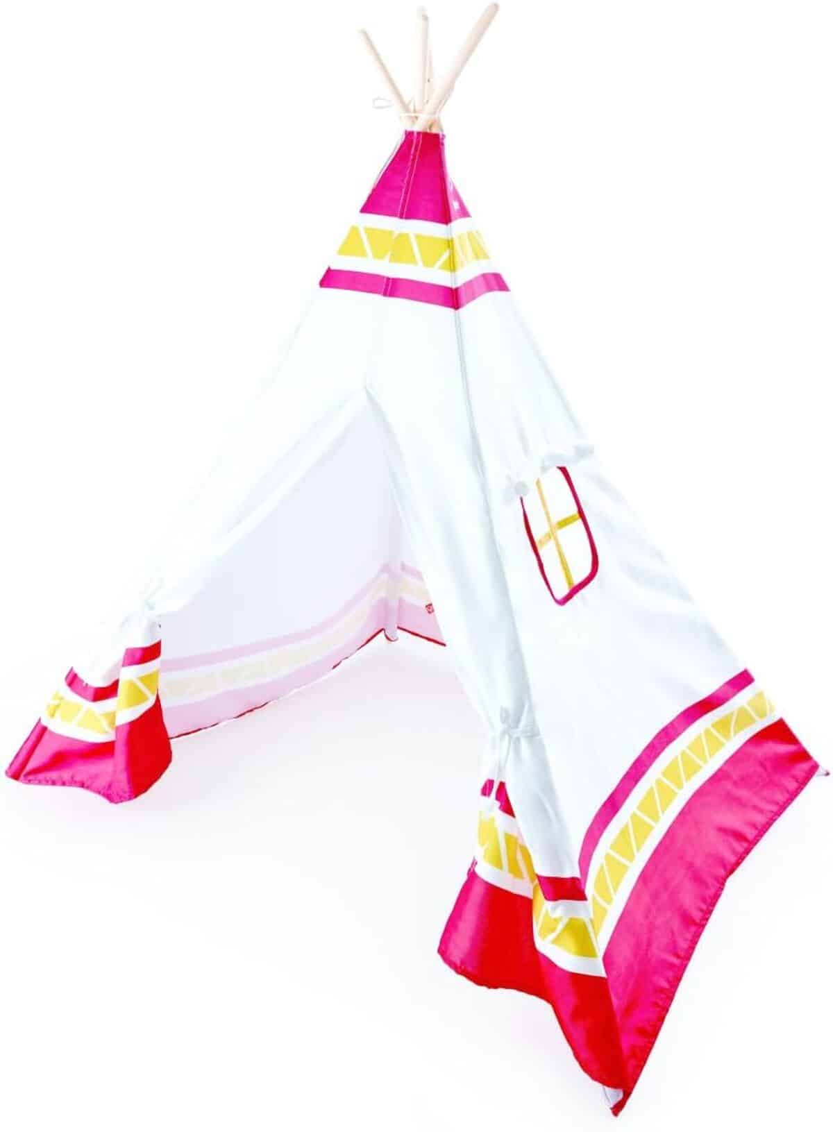 Test du jeu d'imitation tipi rouge Hape E4307