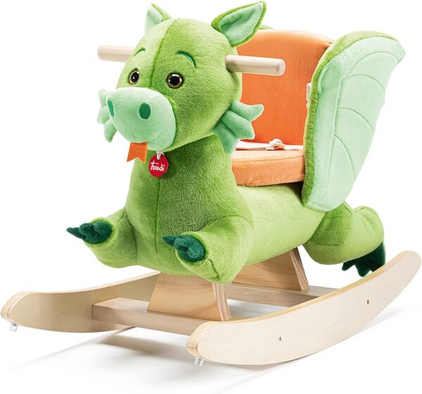 Dragon à enfourcher | Jouet à Bascule Jouet en Peluche pour Enfants | Trudi | 33x48x72cm | XXL | Rocking Animals | modèle 29807