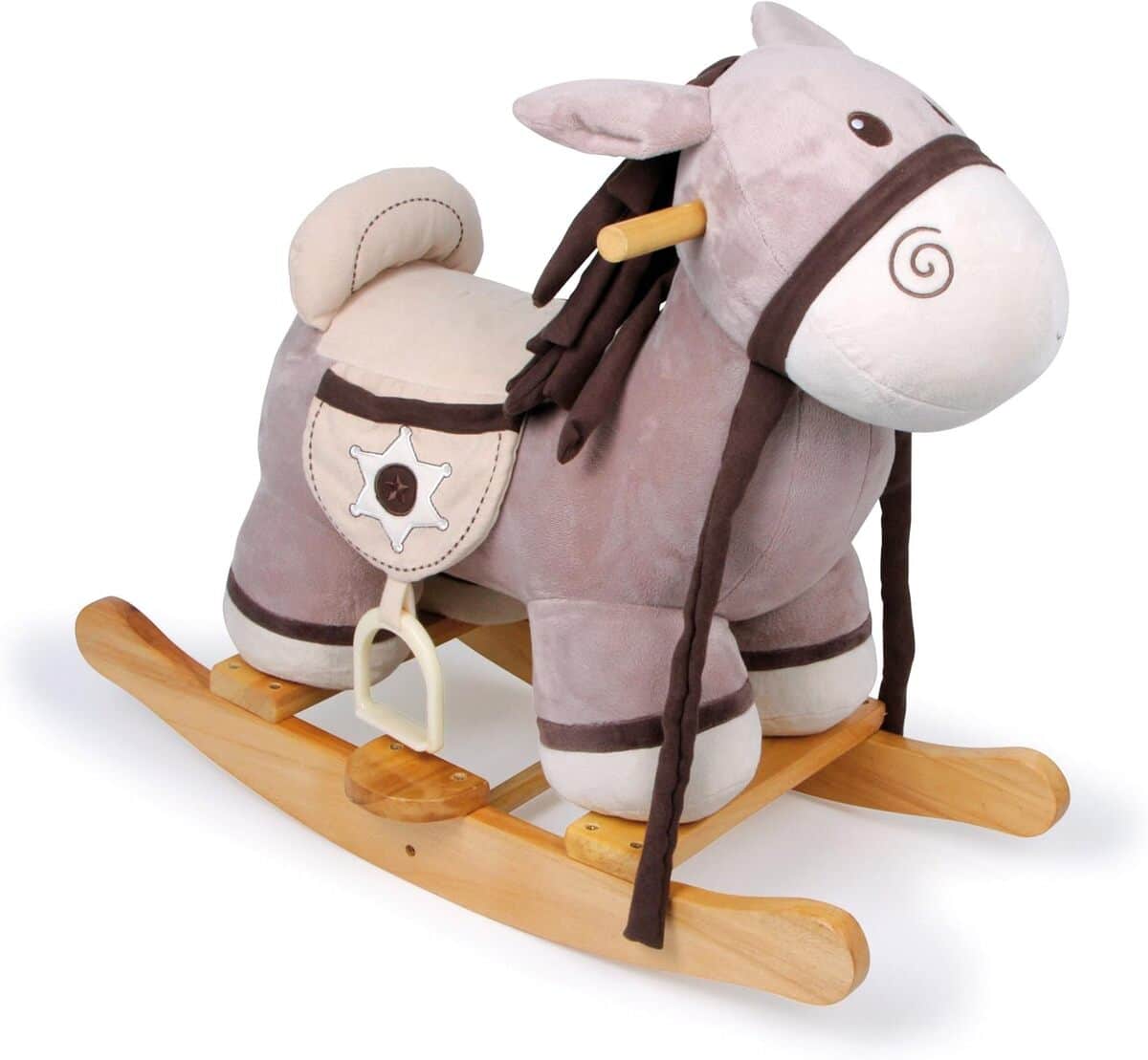 Test du cheval à bascule Sheriff en peluche Small Foot 5558