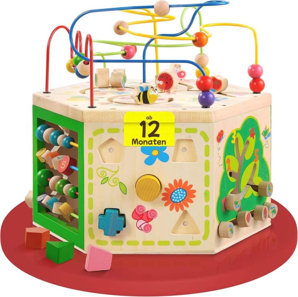 Test du cube d'éveil EverEarth 7 en 1 en bois durable