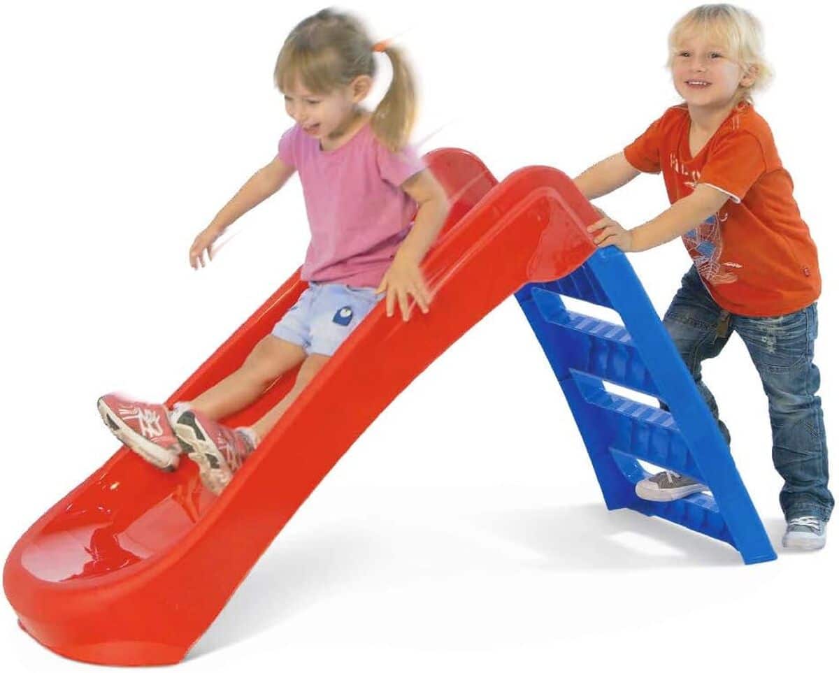 Test du toboggan enfant 3 marches pliable Sport1