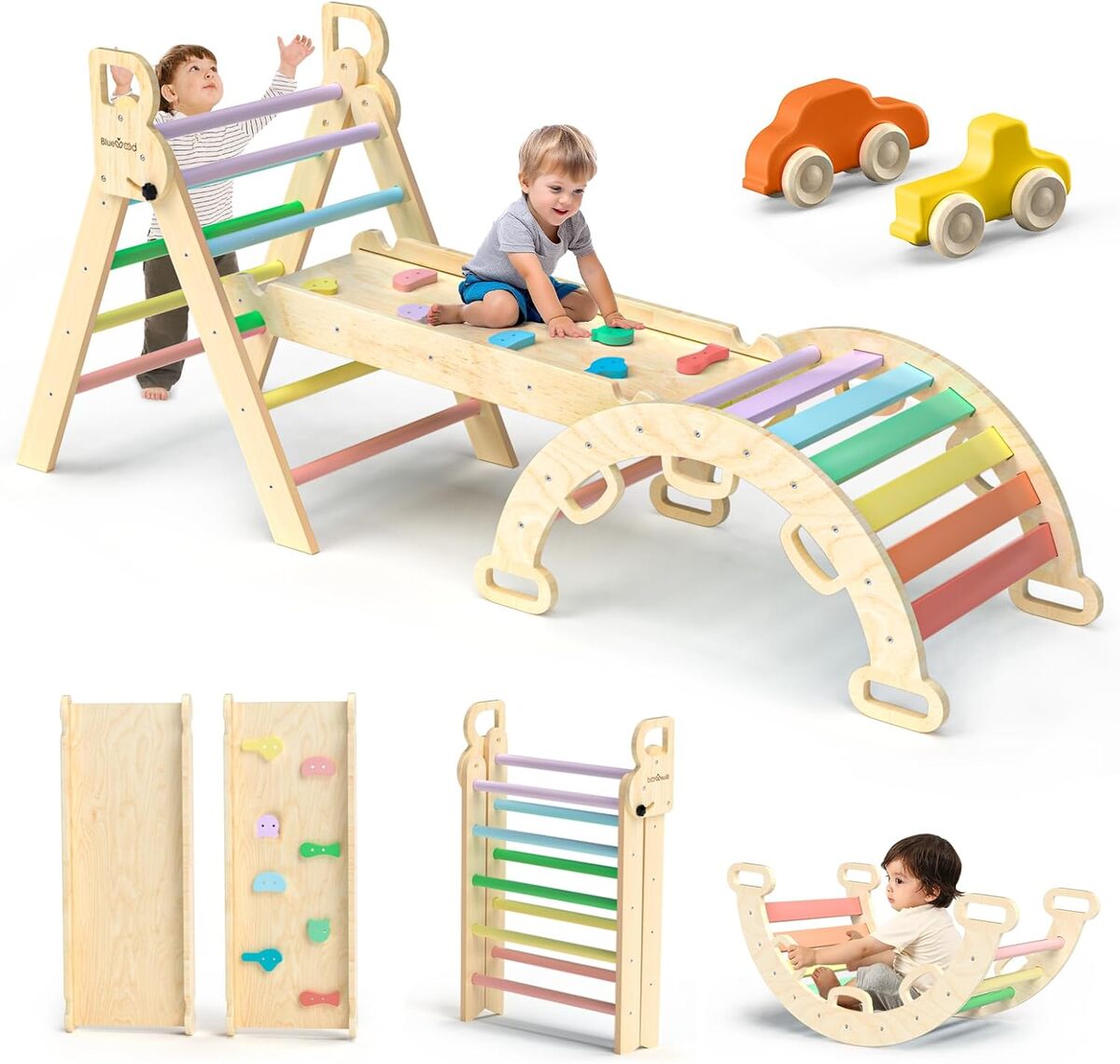 Test : jouet d'escalade pliable BlueWood 7-en-1 Montessori